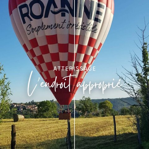 Roanne, vol en montgolfiere